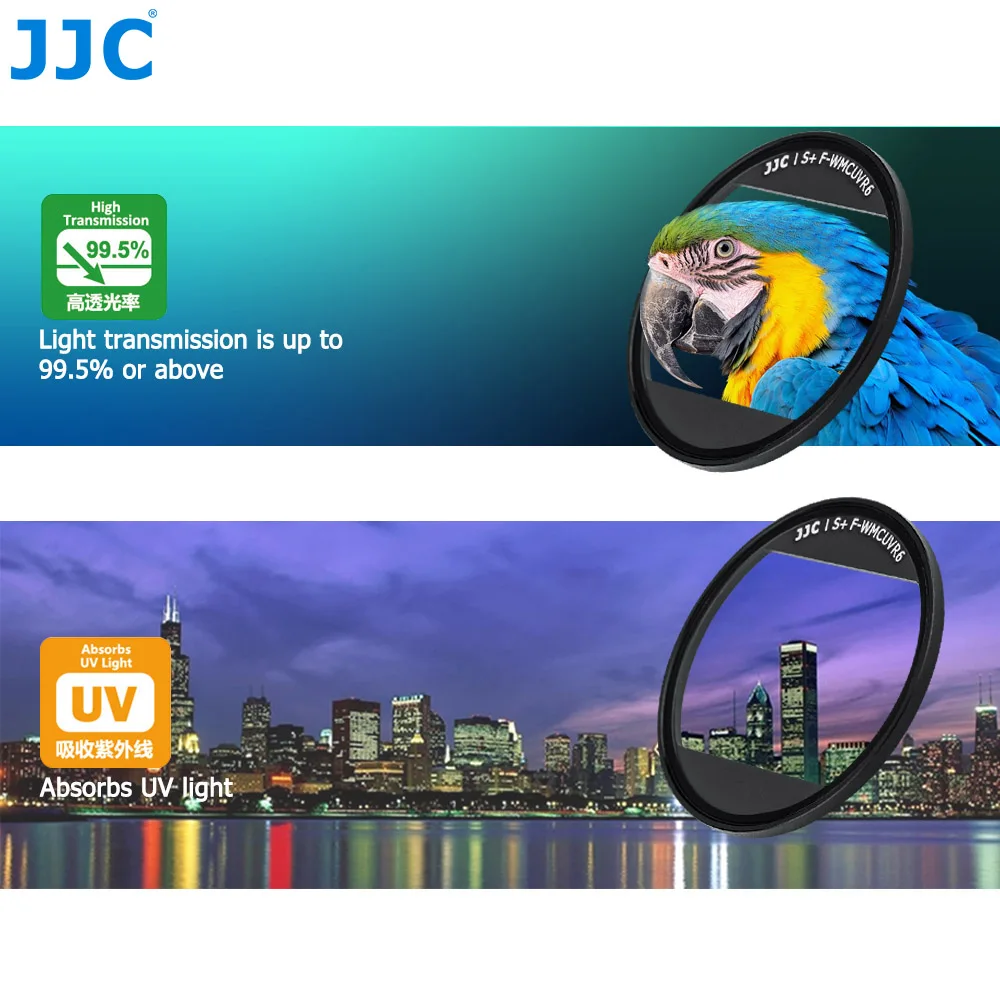 JJC F-WMCUVR6 L39 ультра тонкий многослойный УФ-фильтр для sony RX100 V/RX100 VI/RX100 VII для Canon G7X Mark II/G7X Mark III