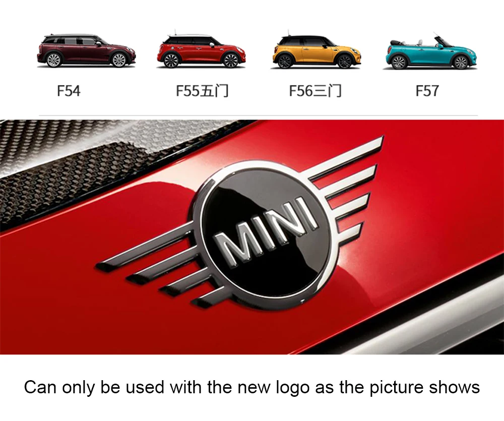 Внешний вид автомобиля передний задний багажник логотип эмблема литье стикер Декор Обложка для Mini Cooper JCW S R55 R56 R60 F54 F56 F60 аксессуары