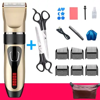 

Fashion Adult Children Home Mute Hair Clipper Portable Rechargeable Electric Haircut Tools 19QE