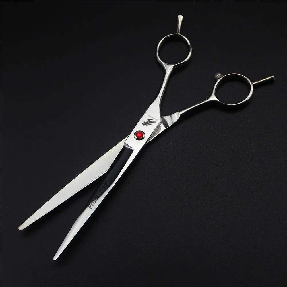 5.5/6.0/7.0/8.0/9.0 inch Professional Pet Scissors Hair Cutting Shears Dog Grooming Scissors Straight Haircut Tools 440C Silver