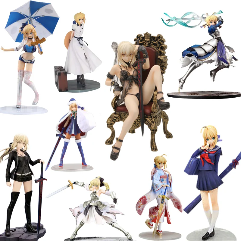 Фигурки героев аниме Fate Grand 24 см саблезная судьба грейл война FATE stay night ПВХ игрушки