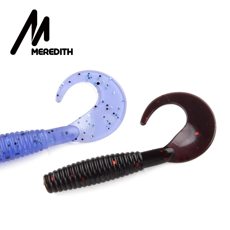 MEREDITH 20 шт./лот Мягкая приманка для рыбной ловли 50 мм 1 26 г гусеница искусственная