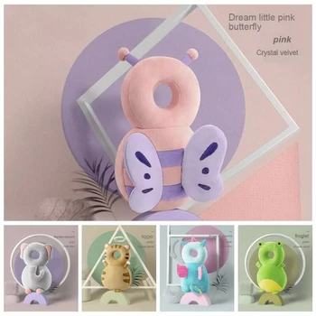 

1-3T Toddler Baby Head Protector Safety Pad Cushion Back Prevent Injured Unicorn Bee Cartoon Security Pillows