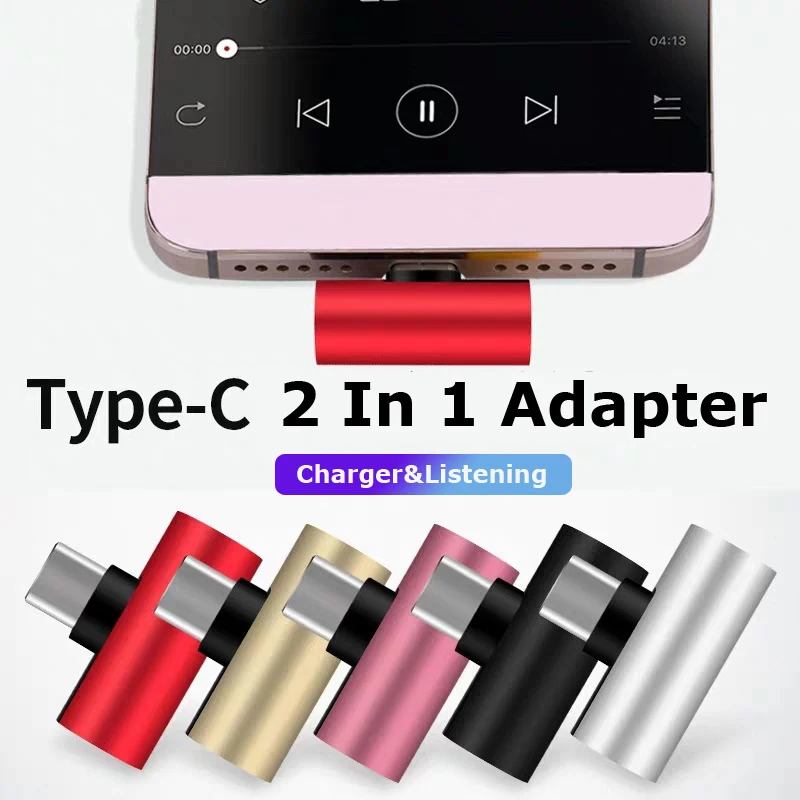 Chery Dual type C 2 в 1 USB C адаптер для наушников для huawei samsung Xiaomi Oneplus Jack аудио сплиттер Aux Наушники зарядка