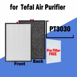 H13 Filter HEPA + Activated Carbon Composite Multifunctional Filter 267*357*37mm For Tefal Pure Air PT3030