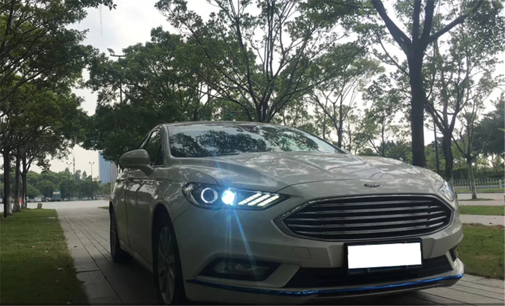 Пара для Ford Mondeo светодиодный фары- Mondeo HID фары биксеноновые фары противотуманные дневные ходовые огни динамический поворот