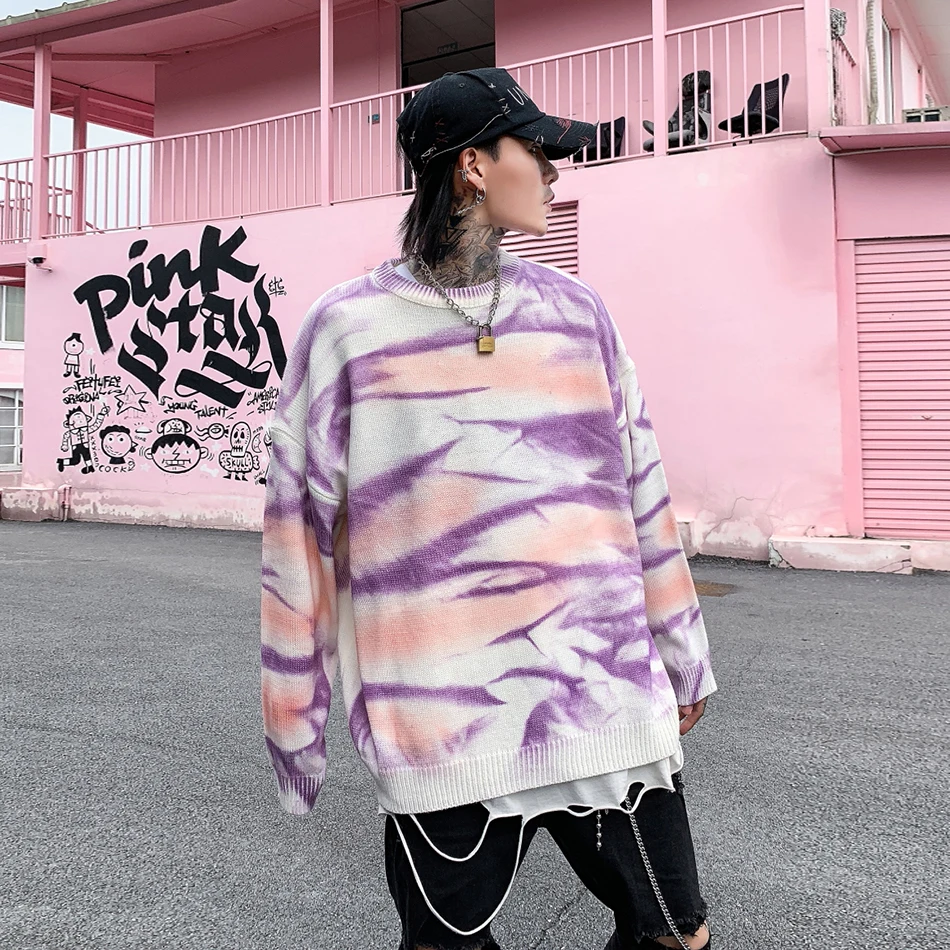 Пара хип-хоп Harajuku Pull Homme свитер мужской корейский личности печати свободный пуловер с надписями High Street свободные Sewaters