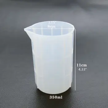 

350ML Flexible Silicone Measuring Cup Mixing Cups Cook Bakers Resin Jewelry Tool