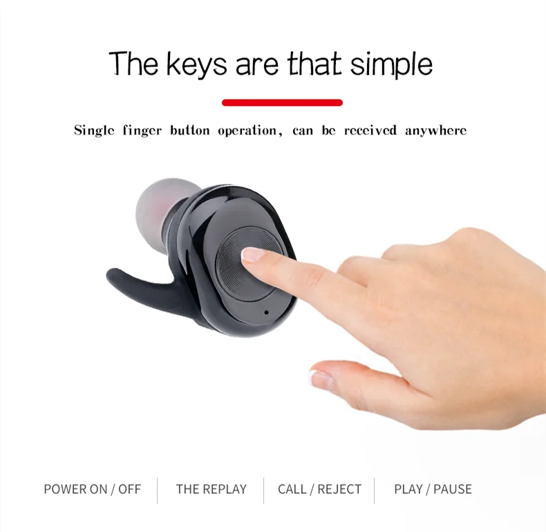 KYCXD TWS bluetooth 5,0 наушники мини спортивные наушники с шумоподавлением Беспроводные наушники для iPhone xiaomi