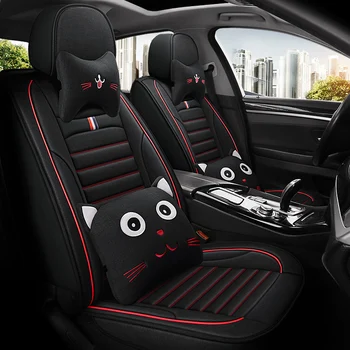 

Full Coverage flax fiber car seat cover auto seats covers for kia carens ceed cerato forte k3 k5 k7 mohave