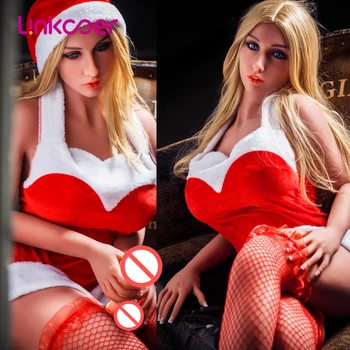 Linkooer 168cm Sex Doll Silicone Muscle Lifelike Big Breast Big Ass Vaginal Anus Oral Xmas