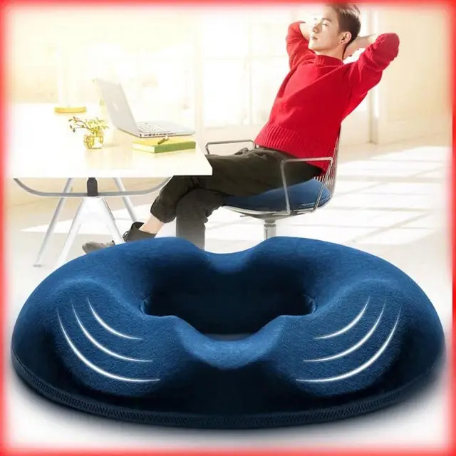 Memory Foam Seat Cushion Coccyx Orthopedic Massage Hemorrhoids Chair Cushion Office Car Pain Relief Wheelchair Support Pillows 1