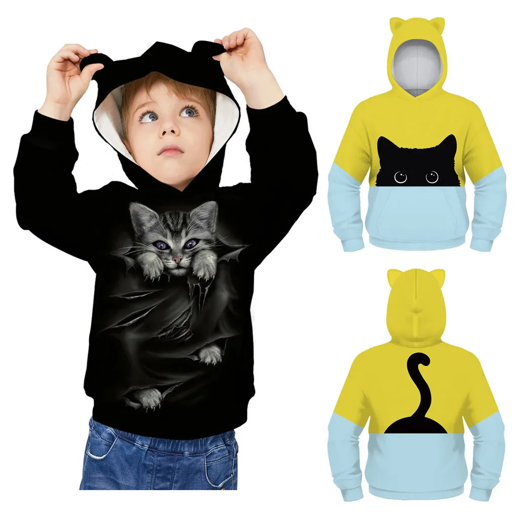 2020 Kids Hoodies Clothes Hooded Sweatshirt Clothing Teen Kids Boy