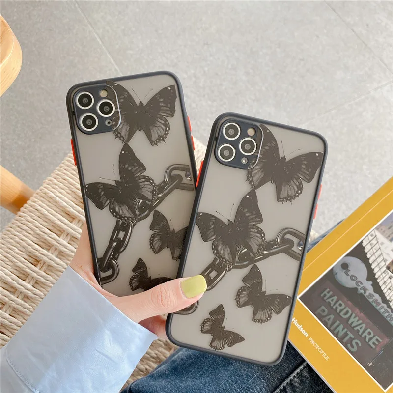 Чехол-бабочка для iphone 11 Pro Max 7 8 plus X XR XS SE 2020 | Мобильные телефоны и аксессуары