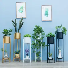 Скандинавская Цветочная стойка для гостиной из кованого железа, металлическая креативная Современная Минималистичная напольная Золотая декоративная Крытая барная полка для цветочных Горшков