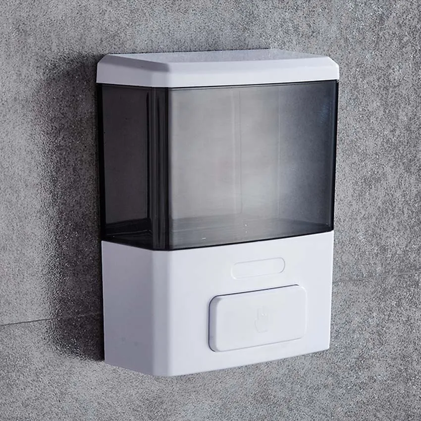 

Soap Dispenser 350ml Wall-Mount Mounted Manual Plastic Single Head Soap Dispenser Kitchen Soap Lotion Pump for Kitchen Bathroom