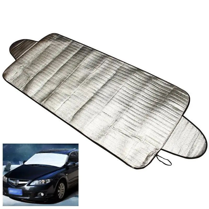 Car Windscreen Cover Front Cover Anti Snow Frost Ice Shield Dust Protector  Heat Sun Mat Car Window Screen Frost Large Snow Cover - AliExpress