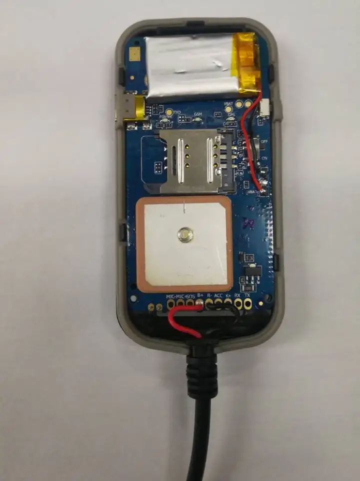 DYEGOO автомобиль gsm gprs gps трекер GT02A автомобиль мотоцикл автомобиль скутер ван в режиме реального времени онлайн отслеживание мониторинг локатор - Цвет: with bateery