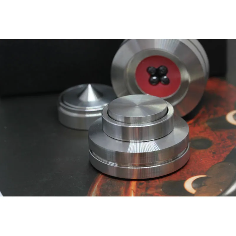 Cerâmica Amortecedor pé Unhas Febre cd Player Alta Fidelidade Estante Piso Alto-falante Absorção de Choque Aço Inoxidável - Image 3