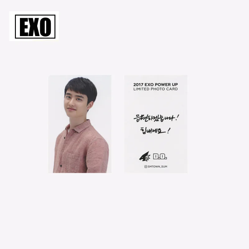 8 шт./компл. Kpop EXO Фирменная Фотокарта для коллекции фанатов Высокое качество мощность музыкальный альбом фото карта EXO Kpop