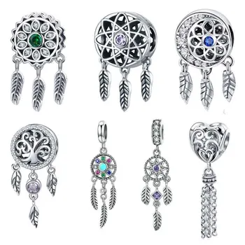 

DreamNet Diy 925 sterling silver original letter beads for jewelry making Fit pandora charm bracelet
