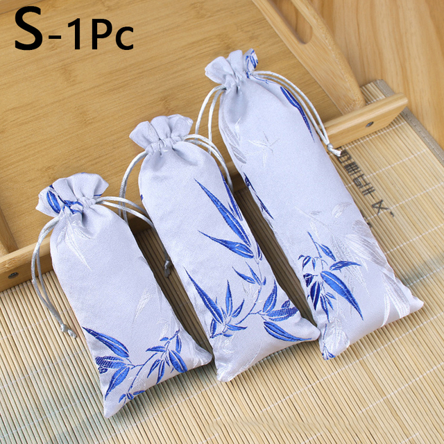 Embroidery Satin Drawstring Gift Bag Silk Jewelry Packaging Bags Christmas Wedding Gift Decor Pouches