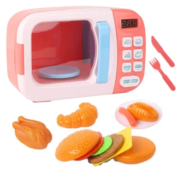 

Simulation of Small Appliances Kitchen Electric Microwave Oven Timing Fun Children Play House Cooking Toy Gift
