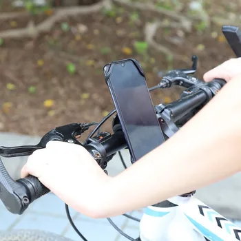 

Motorcycle 360 Rotation Bicycle Handlebar Phone Mount Silicone Cell Phone Holder