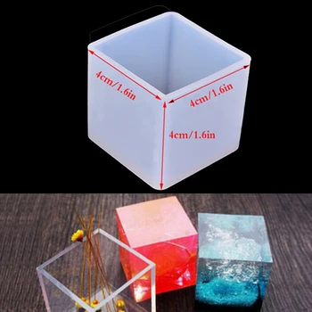 

1PCS DIY Silicone Pendant Mold Jewelry Making Cube Resin Casting Mould Craft Tool Craft DIY Jewelry Tool
