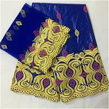 Getzner дизайн в африканском стиле фут ткань Африканская bazin Lace с вышивкой и камнями парча в Гвинейском стиле