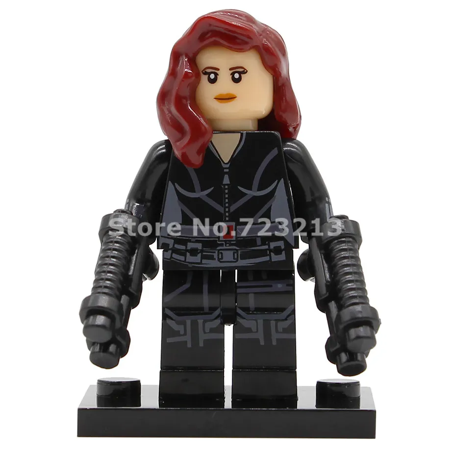 Black Widow Мстители 4 эндшпиль супер герой Фигурка Железный человек Локи Тор Капитан Marvel Америка Gamora ОСА Сокол строительные блоки кирпичные игрушки - Цвет: Black Widow