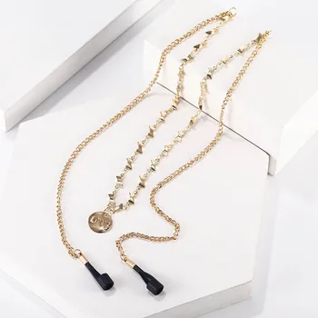 

Wholesale Airpods Anti Lost Anti dropping LOVE Round Pendant necklace for airpods Gold Color Chain Jewelry accessories gift