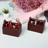 Mini Wooden Toolbox With Repair Tools Miniature Furniture Model Toys for Boy Play Tools Game & 1/12 Dollhouse Decora Accessories 1