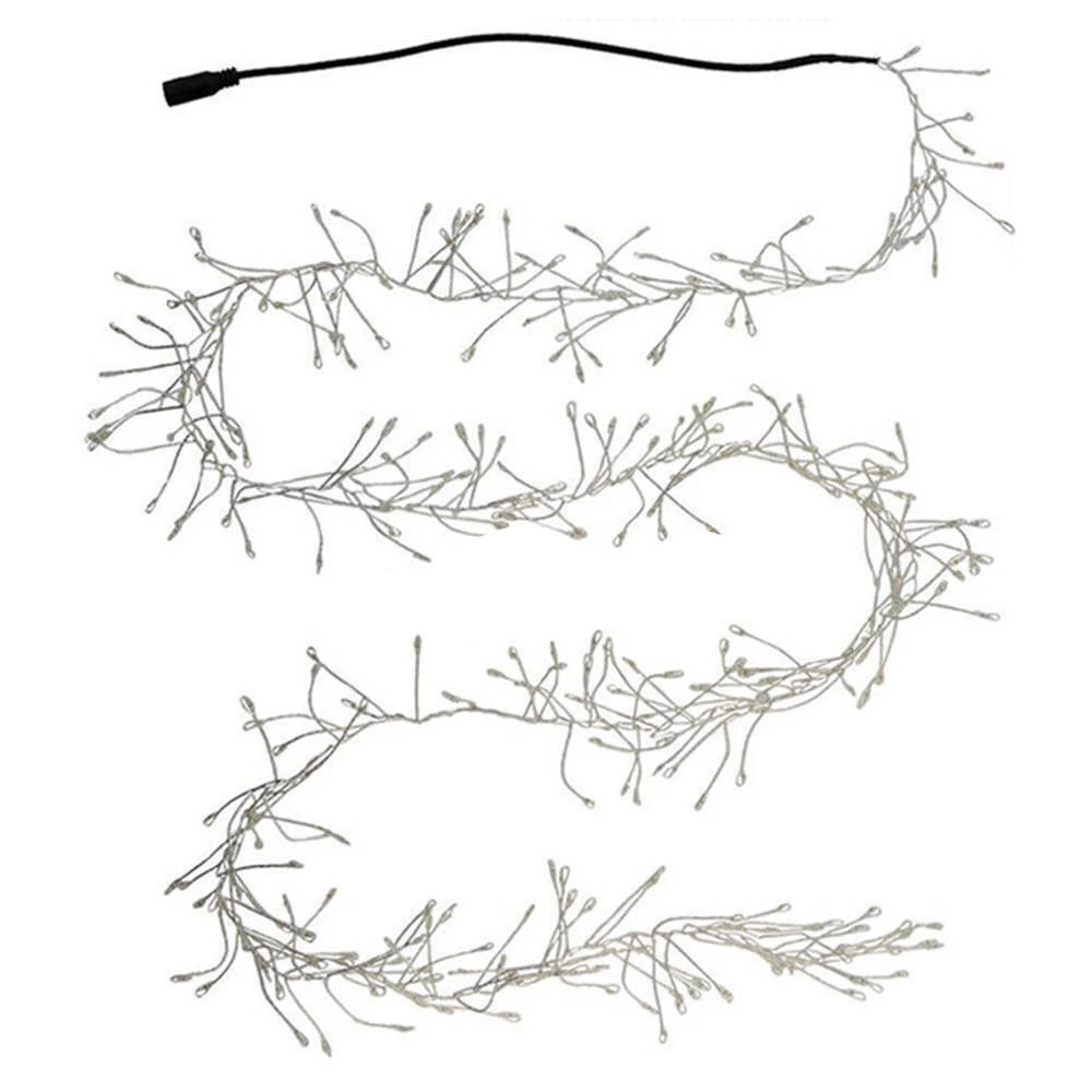 

10M 200 LEDs Warm White Firecracker Fairy String Light Christmas Lamp DC 6V Festive decorative light string US plug