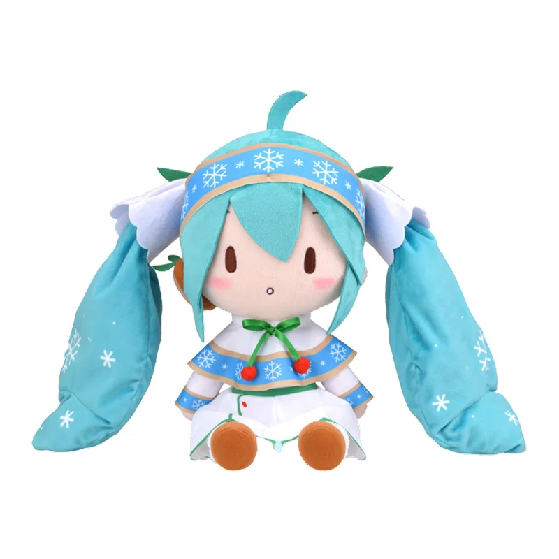 

Предварительная продажа VOCALOID Hatsune Snow Miku 2015 Мультяшные фигурки плюшевые куклы игрушки подарки мягкая игрушка аниме плюшевая мягкая подушка периферия