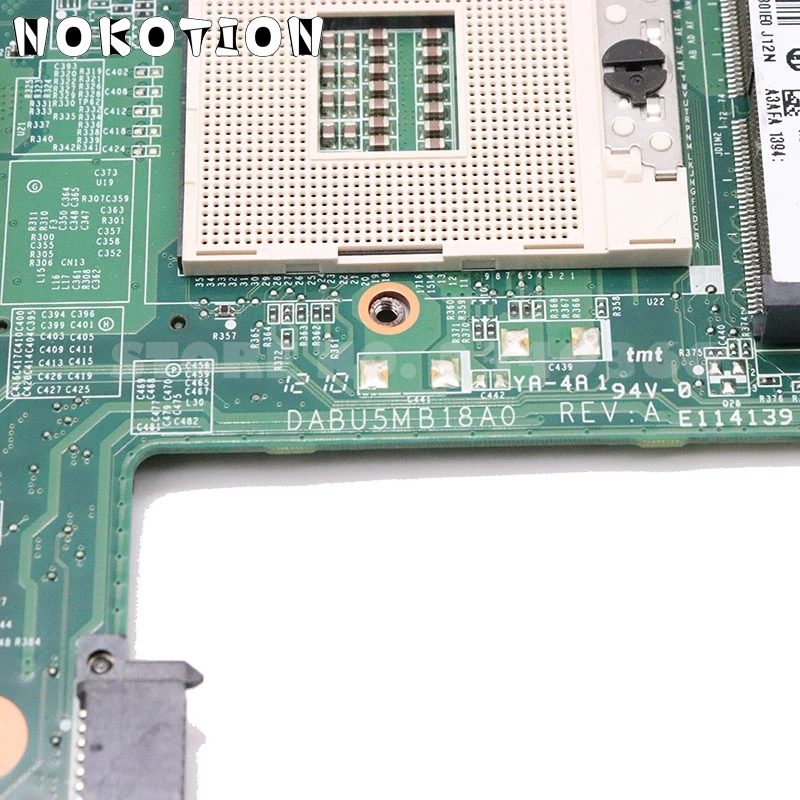 NOKOTION A000095030 DABU5MB18A0 основная плата для Toshiba Satellite L730 L735 Материнская плата ноутбука HM65 UMA DDR3
