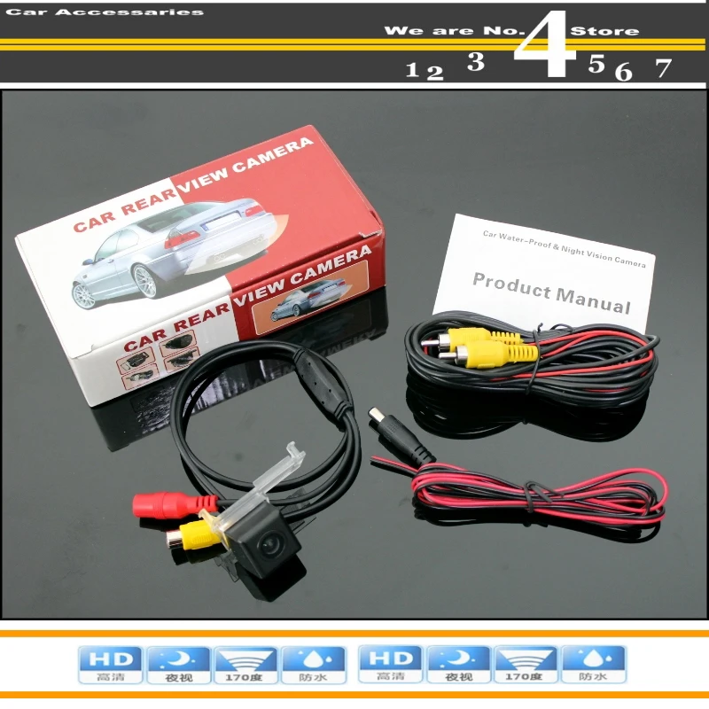 Car Camera For Peugeot 308 : 408 : 508 High Quality Rear View Back Up Waterproof Camera PAL : NTSC To Use | CCD + RCA Standard4