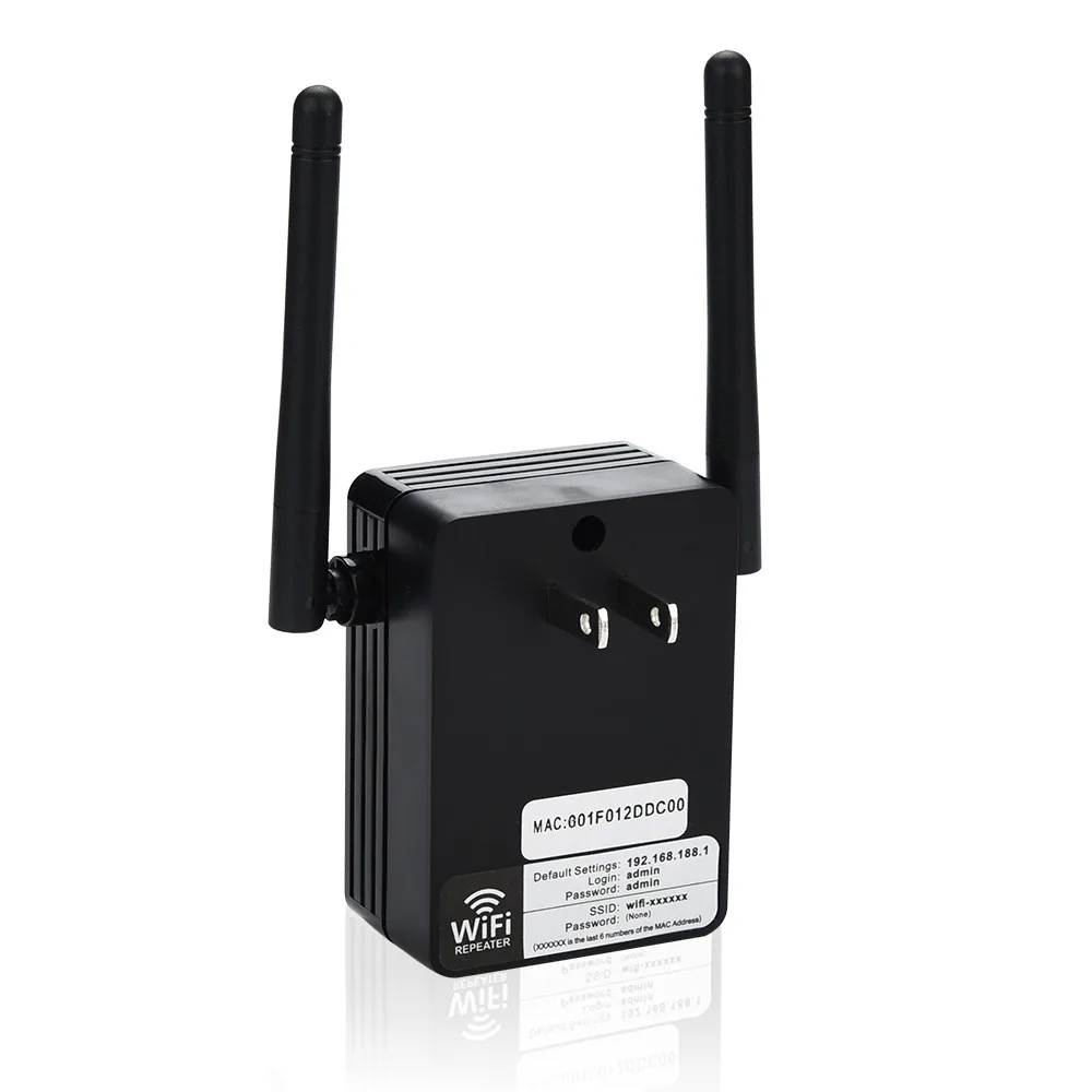 BK 300 Мбит/с беспроводной маршрутизатор Wi-Fi повторитель две сети с двойным высоким коэффициентом усиления 5dBi более широкий охват и простая Настройка - Цвет: BK
