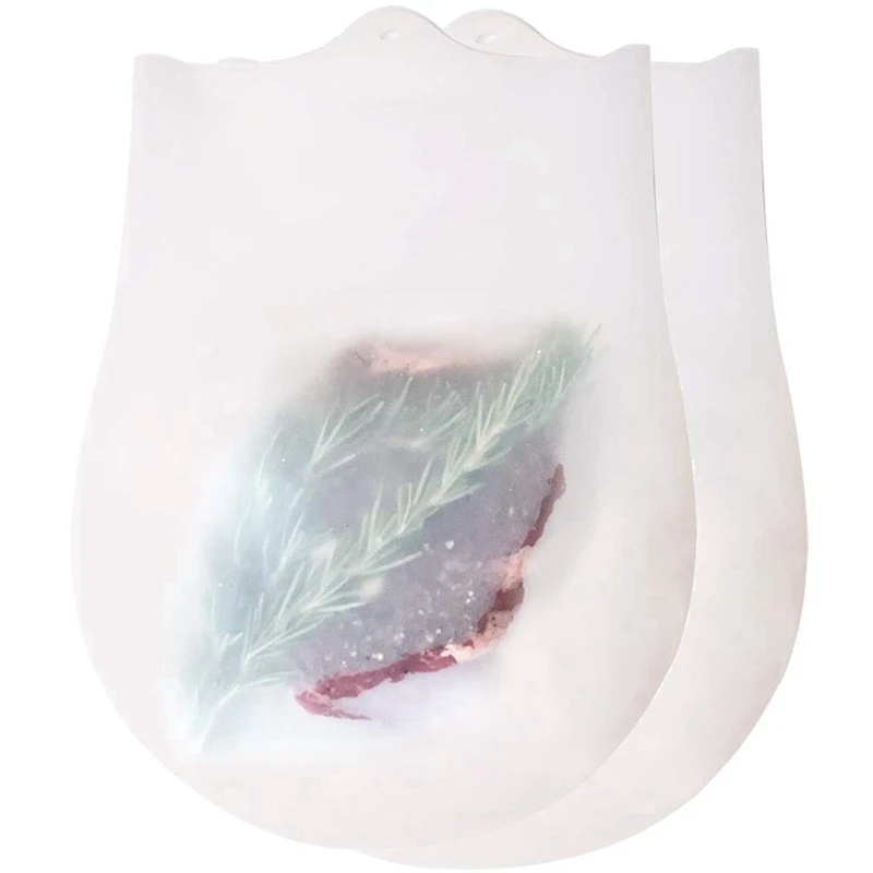 Акция, 2 упаковки, премиум класса, многоразовые, большие, для приготовления пищи, силиконовые Sous Vide сумки, сохранения свежести, экологически чистые, для сохранения пищи, погружения