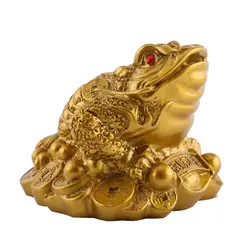 Фэн Шуй жаба деньги удача богатство китайская Золотая жаба Монета украшения для дома офиса настольные украшения подарки на удачу