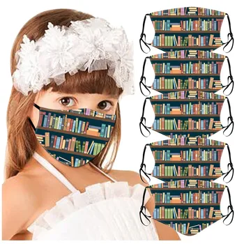 

5pc Face Mask For Kids with filters Face Mask Washable Protect Mouth Cover School Youre Too Close mascarilla maseczka ochronn