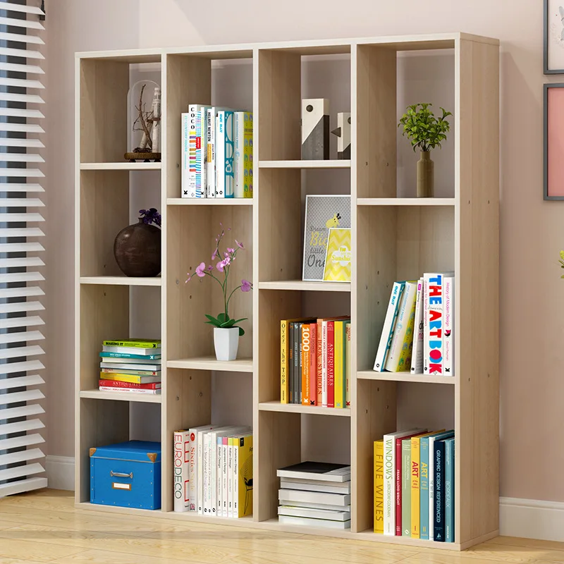 

Man Patriarch Bookshelf Floor Storage Shelf Students Bookcase Combination Minimalist Modern Living Room Table Bookshelf Simplici