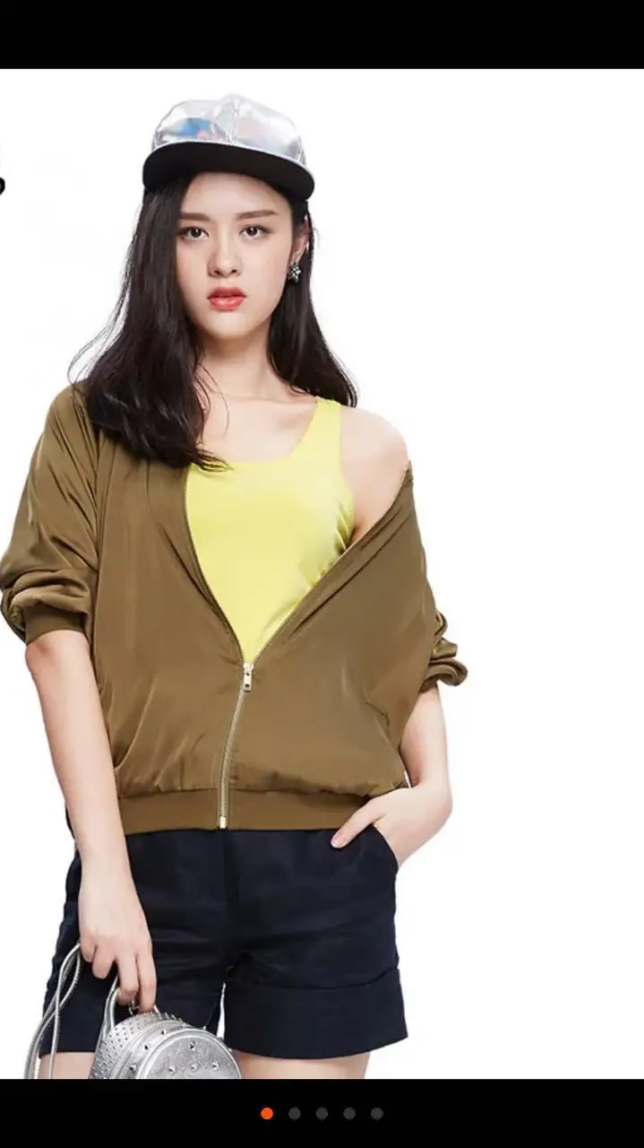 

Jehoash Mary Shoppe Genuine Product 2019 Autumn New Style Slim Fit Versatile Baseball Jacket Casual Coat Reversible Women's