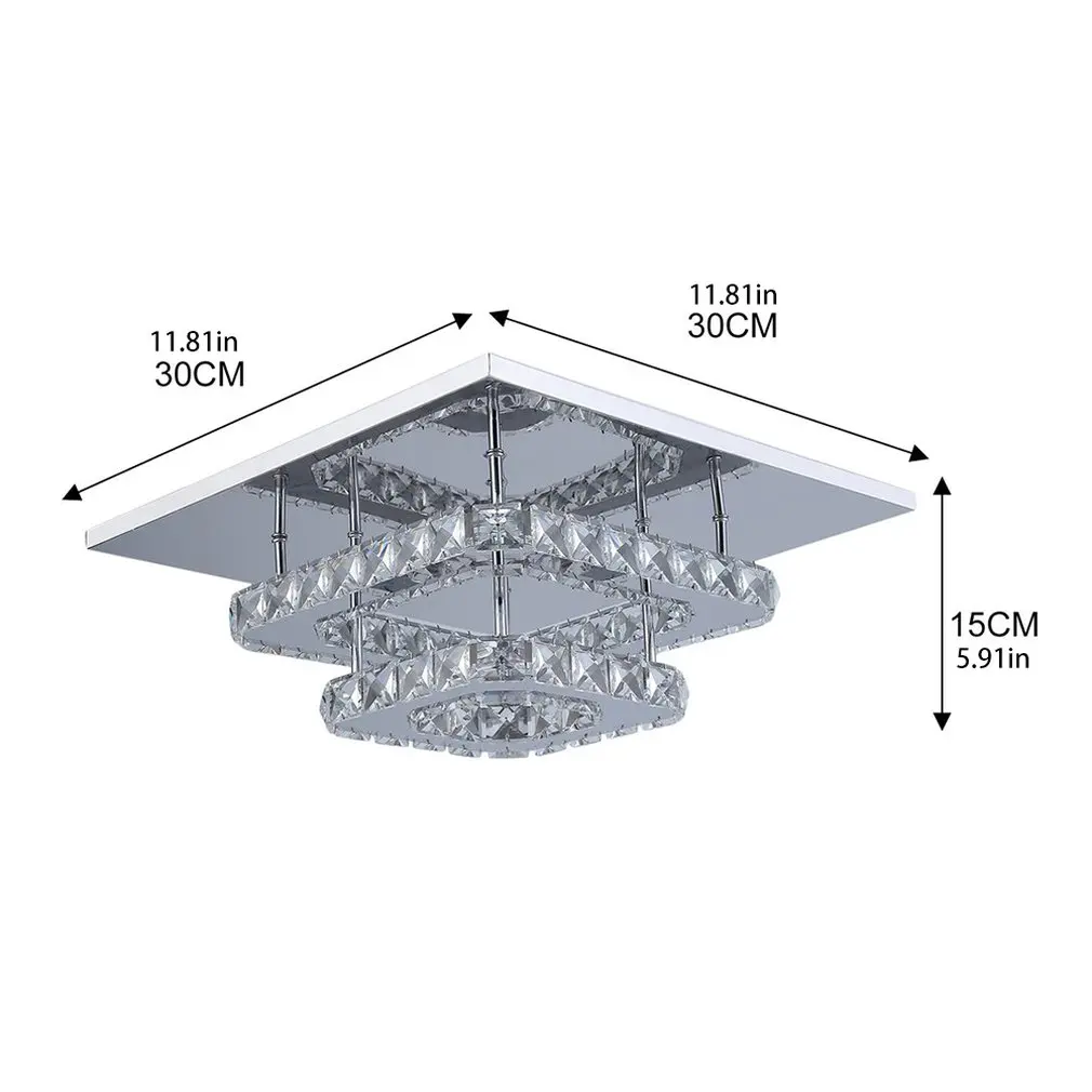 

Crystal Lamp Aisle Simple Modern Led Ceiling Lamp Porch Corridor Light Creative Restaurant Lighting Lamp
