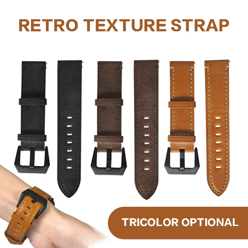 

Men Fashion PU Leather Replacement Watch Band Strap for Huami Amazfit GTS Leather Strap for Amazfit GTS Smart Strap Accessories