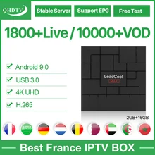 IP tv Франция арабский Германия Голландский 1 год QHD tv IP tv подписка Leadcool Max Android 9,0 французский IP tv Бельгия Нидерланды IP tv