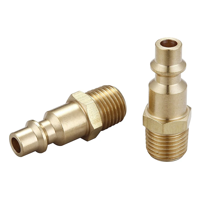 5 Pcs 1//4 NPT Male Pipe Brass Pipe Fitting Connector