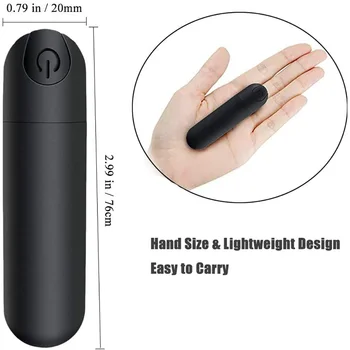 Mini USB Rechargeable Clitoral Vagina Massager 10 Modes of Waterproof G-spot Vibrator Adult Toys for Woman Sex Shop for Couple 5