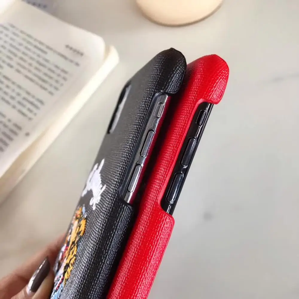 Чехол для телефона с вышивкой тигра утки пчелы змеи Samsung Galaxy Note 10 pro 8 9 S9 S8 S10 plus