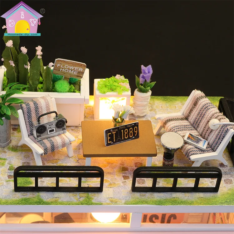 

Creative Hoomeda-diy DIY Hut Handmade Educational Light Included Assembled Toys Birthday Gift Simple Style